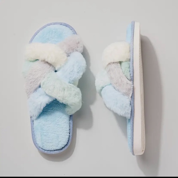 Shoes - Sky Double Cross Strap Slippers